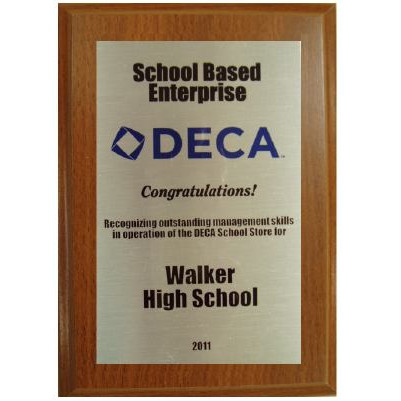 Plaque - School-Based Enterprise 