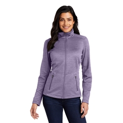 Port Authority® Ladies Digi Stripe Fleece Jacket 