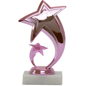 Pretty In Pink Star Figure Trophy 