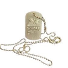 Quail Forever Logo Dog Tag 