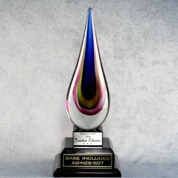 Rainbow Flame Teardrop 