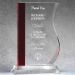 Red Stripe Wave Crystal Award - AAA - Red Stripe Wave Crystal Award