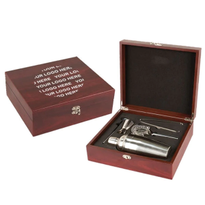 Rosewood Finish Martini Set 