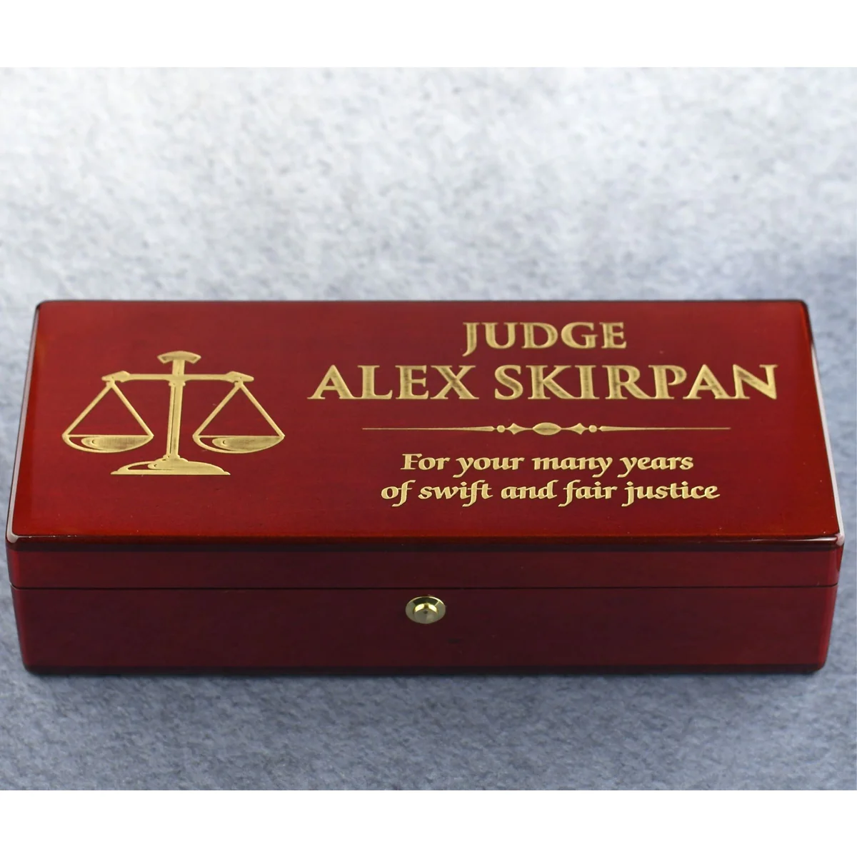 Rosewood Gavel And Case 