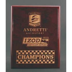 Rosewood Piano Finish Plaque - Gold Filled 