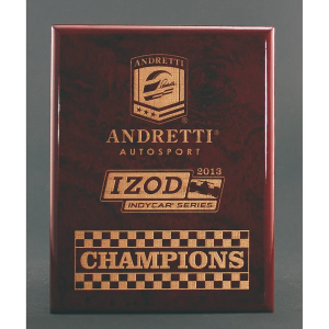 Rosewood Piano Finish Plaque - Gold Filled 