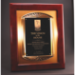 Rosewood Piano Finish Plaque With Cast Metal Frame - AAA - Rosewood Piano Finish Plaque With Cast Metal Frame