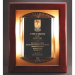 Rosewood Piano Finish Plaque With Cast Metal Frame - AAA - Rosewood Piano Finish Plaque With Cast Metal Frame