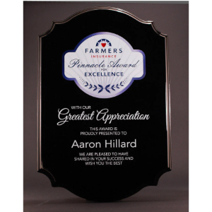 Scalloped Piano Finished Plaques 