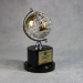 Silver And Gold Globe On Black Base - AAA - Silver And Gold Globe On Black Base