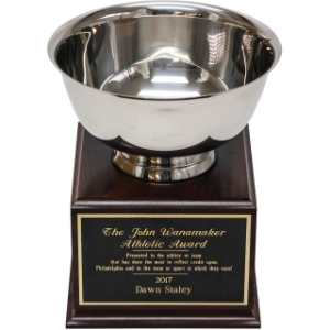 Silver Bowl On Box Base 