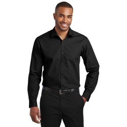 Slim Fit Long Sleeve Carefree Poplin Shirt 