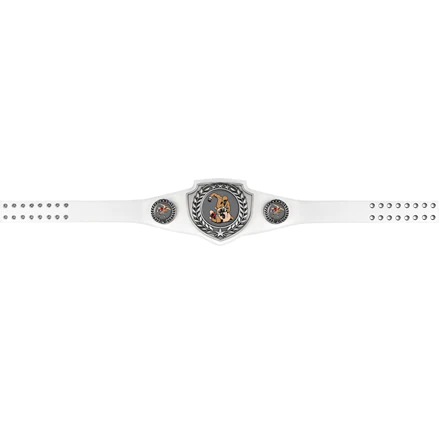 Small White Championship Award Belt 