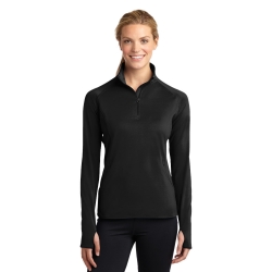 Sport-Tek Ladies Sport-Wick Stretch 1/2-Zip Pullover 