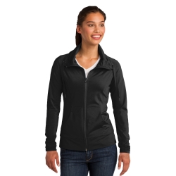 Sport-Tek Ladies Sport-Wick Stretch Full-Zip Jacket 
