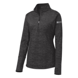 Sport-Tek ® Ladies Sport-Wick ® Stretch Reflective Heather 1/2-Zip Pullover 
