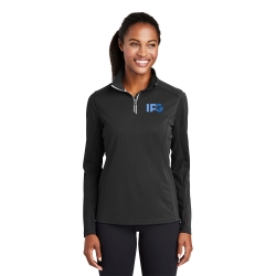 Sport-Tek® Ladies Sport-Wick® Textured 1/4-Zip Pullover 