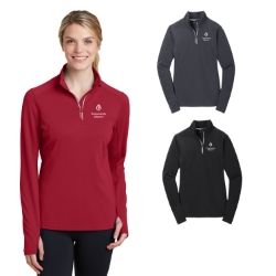Sport-Tek Ladies Textured 1/4-Zip Pullover 