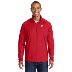 Sport Tek stretch 1/2 zip pullover 