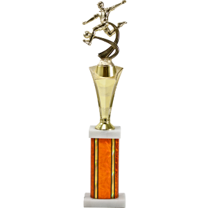 Star Riser And Rectangular Column Star Burst Trophy 