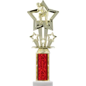 Star Theme Figure And Column Trophy 