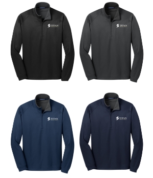 Port Authority Vertical Texture 1/4 zip pullover  