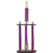 Traditional Series Two-Tier 3 Post Trophy With Star "Exclusive" Star - AAA - Traditional Series Two-Tier 3 Post Trophy With Star "Exclusive" Star
