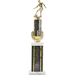 Tri-Wreath Two-Tier Trophy 