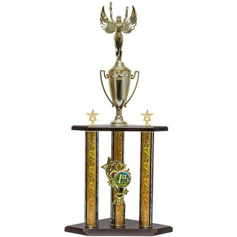 Two-Tier 3 Pillar Trophy 
