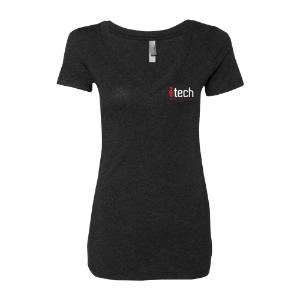 WOMENS NEXT LEVEL SHORT SLEEVE  DEEP V  