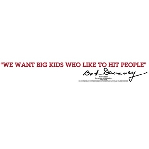 Wall Vinyl  - Bob Devaneys quote 