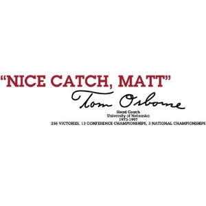 Wall Vinyl  - Tom Osbornes quote 