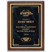 Walnut Plaque with Engraving Plate (4 sizes) - AWA-JG-10.5X13V / JG-9X12V / JG-8X10V / JG-7X9VS