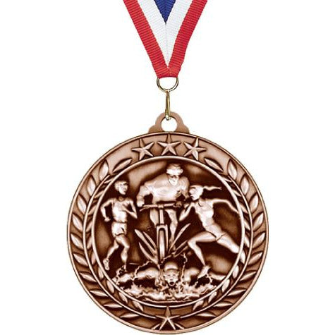 Wreath Antique Medallion - Triathlon 