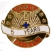 AHEPA Years of Service Lapel Pins - All Years - AHP-Service5