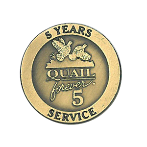 QF-325 5 Year Service Pin-Gold 