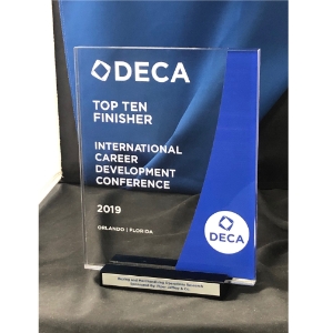 DECA ICDC Duplicate Trophy - Top Ten 